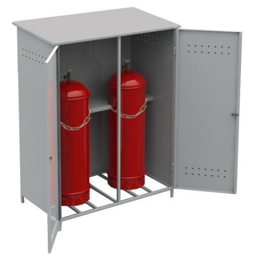 Шкаф металлический для газовых баллонов МЕТАЛЛ ЗАВОД ШГР 40-1-4 Шкафы для одежды